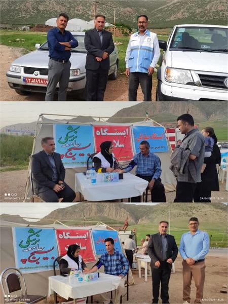 بازدید و نظارت  مهندس نوروزی  مدیرشبکه بهداشت و درمان دالاهو به نحوه ارائه خدمات بهداشتی درمانی به  راهیان نور سالروز عملیات غرور آفرین بازی داراز