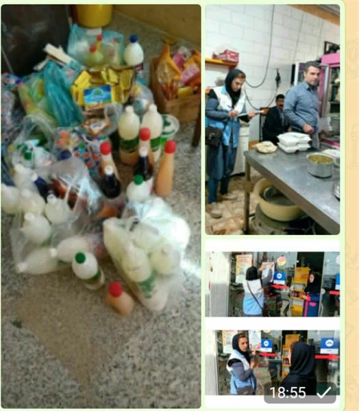 بازدید مشترک بازرسان بهداشت محیط شبکه بهداشت ودرمان  شهرستان دالاهواز مراکز تهیه وتوزیع موادغذایی