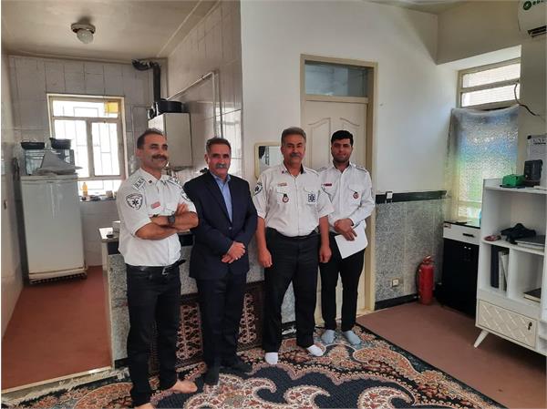 بازدید مهندس نوروزی مدیر شبکه و درمان شهرستان دالاهو از پایگاه فوریت‌های پزشکی